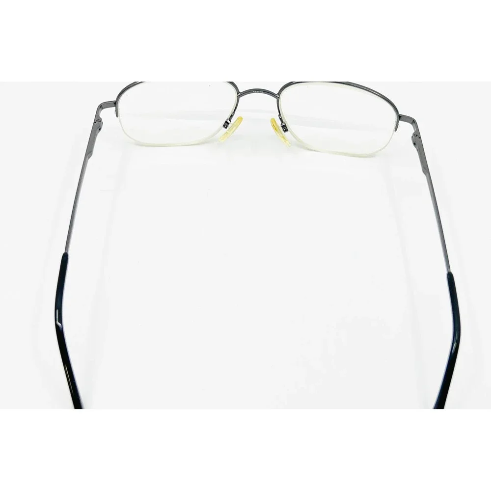 Caravaggio Eyeglasses Mens Gunmetal Semi Rimless Aviator Arton GUN 145 54-18-145